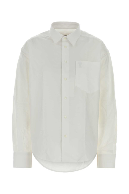 White oxford shirt White AMI (USH766CO0031)