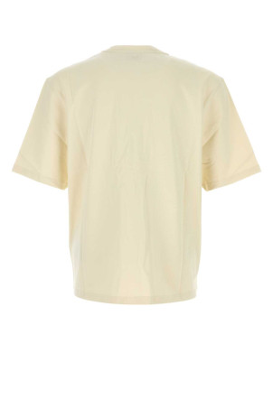 Cream cotton t-shirt AMI (UTS341726)