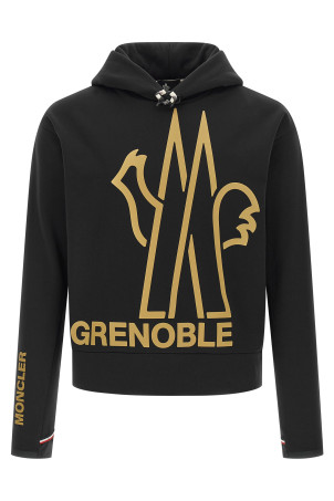 Толстовка с капюшоном Polartec® Черная MONCLER GRENOBLE K20978G00028899IG999