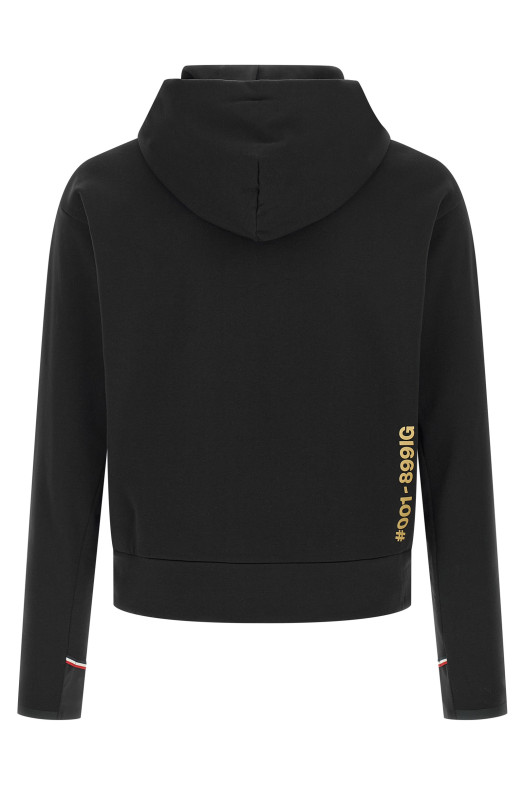 Толстовка с капюшоном Polartec® Черная MONCLER GRENOBLE K20978G00028899IG999