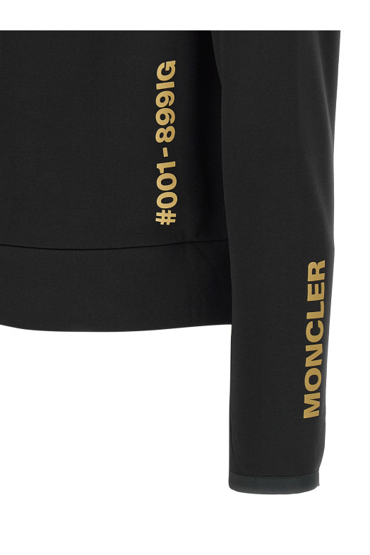 Толстовка с капюшоном Polartec® Черная MONCLER GRENOBLE K20978G00028899IG999