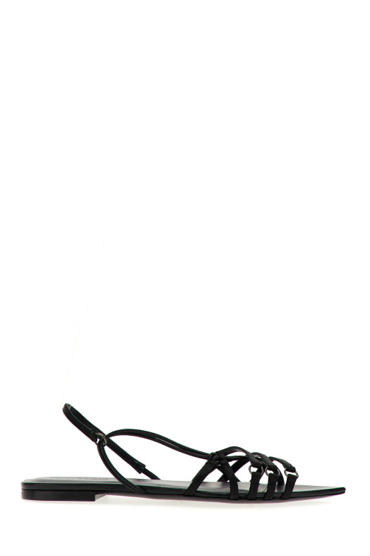 Атласные и кожаные сандалии Черный NENSI DOJAKA ND24SSPCW42020ABLACK