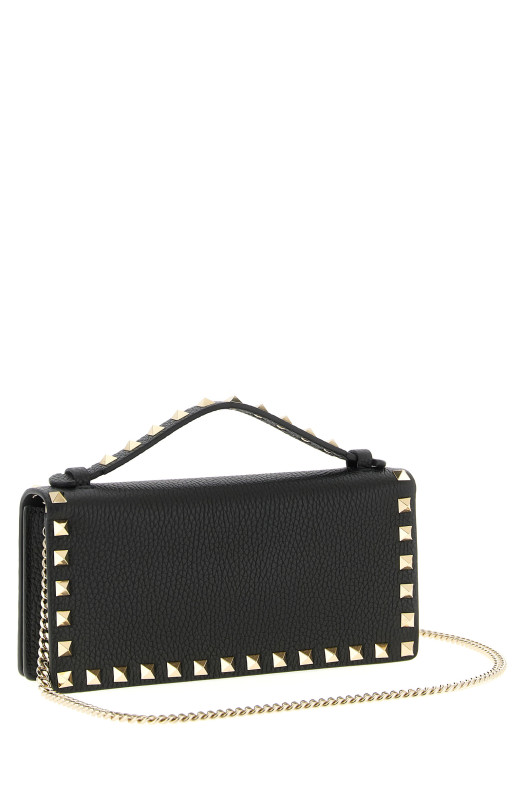 Кошелек Valentino Garavani «Rockstud» на цепочке Черный W0P0AK2VSH0NO