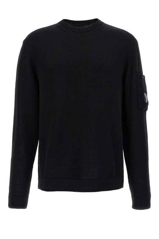 Mercerized cotton sweater Black