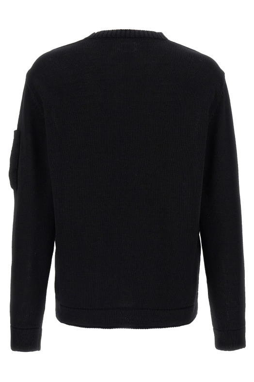 Mercerized cotton sweater Black