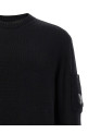 Mercerized cotton sweater Black