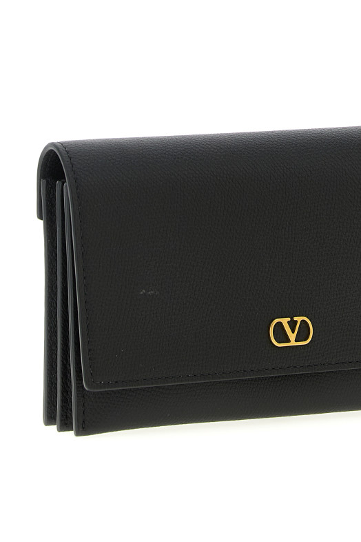 Кошелек на цепочке Valentino Garavani VLogo Black W0P0AT7SNP0NO