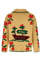 'Pirate Ship' cardigan Beige
