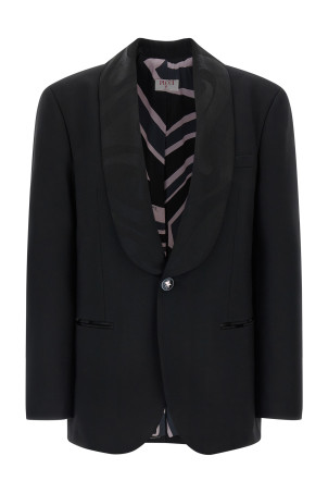 'Labirinto' single-breasted blazer Black