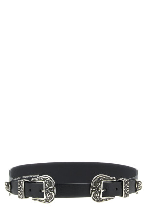 'Double Buckle' belt Black