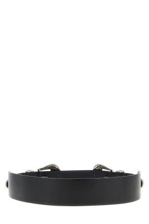 'Double Buckle' belt Black
