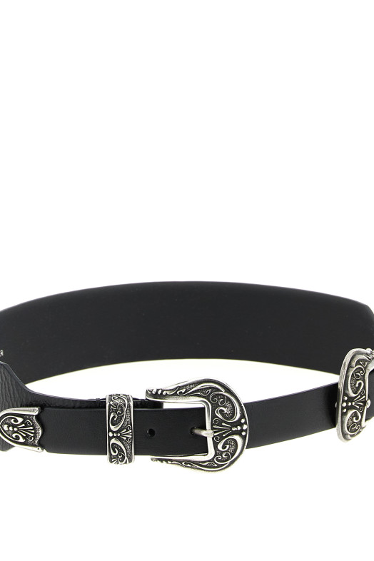 Ремень «Double Buckle» Черный GWA00647A0001339010090100