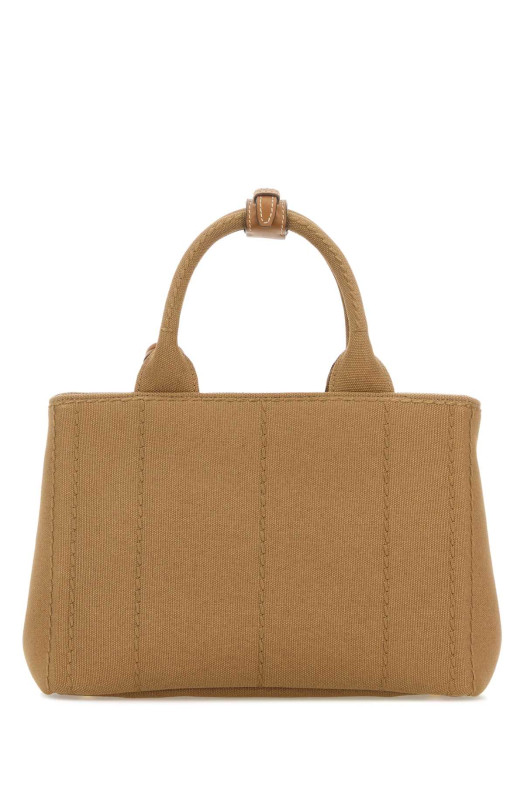 Сумка для покупок из канваса цвета верблюжьей шерсти PRADA (1BG464V8OM2CYA)