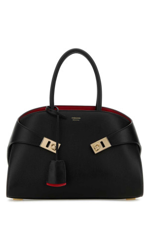 Black leather small Hug handbag SALVATORE FERRAGAMO (215608767814)
