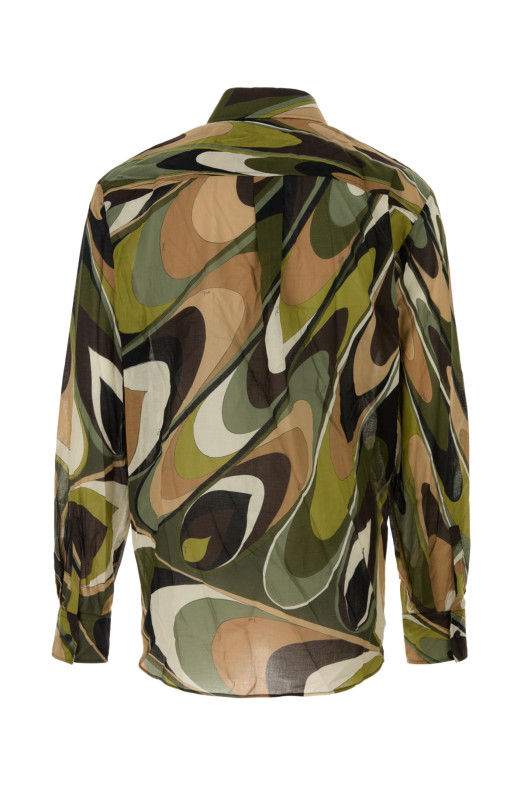 РУБАШКА ДЛЯ МУЖЧИН - ХЛОПЧАТОБУМАЖНАЯ МУСЛИНОВАЯ ТКАНЬ EMILIO PUCCI (5HRJ975H744)