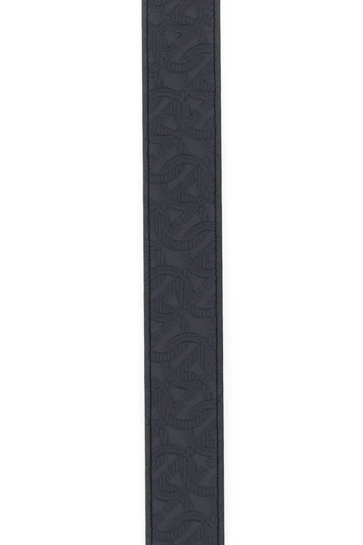 Navy blue leather reversible belt SALVATORE FERRAGAMO (675542735830)