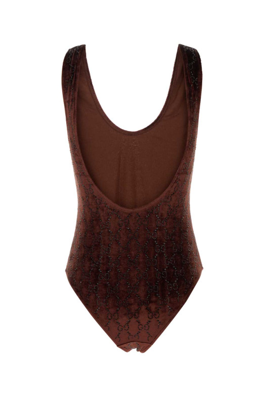 Прикрашений оксамитовий боді GUCCI (850295XUAN)