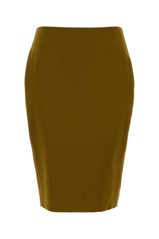 Pistachio green stretch viscose blend skirt SAINT LAURENT (852654Y5J19)