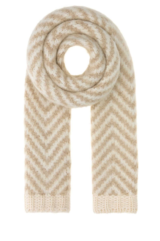 Шарф из смеси альпаки с вышивкой FENDI (FXT458AYKM)