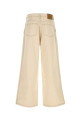 Джинсы из слоновой кости с широкими брючинами, разноцветные AMI (HTR820DE0106) AMI PARIS