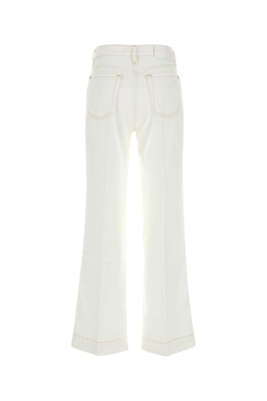 Белые брюки Modern Dojo из лиоцелла White SEVEN FOR ALL MANKIND (JSDEC850BC)