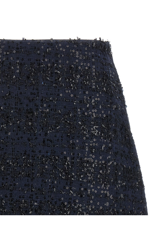 Юбка «Bouclé Mini» Синяя 11419817251725