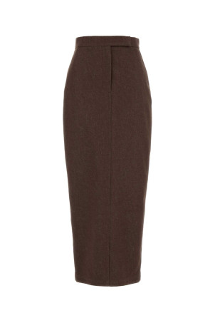 Brown cotton Pianosa skirt MAX MARA (2511101013600)