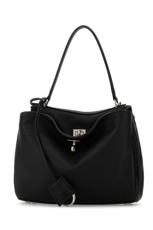 Black leather small Rodeo handbag Black BALENCIAGA (7897792ABV6)