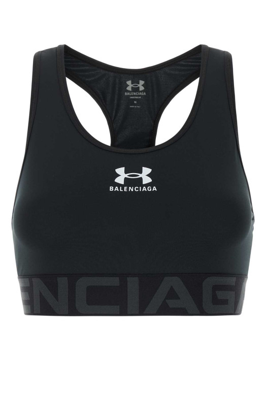 Black tech jersey Balenciaga X Under ArmourÂ® bra BALENCIAGA (8142974E9B3)