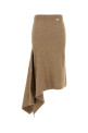 Camel stretch alpaca blend skirt Beige SALVATORE FERRAGAMO (112900777624)