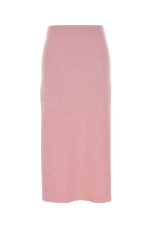 Рожева спідниця з вовняної суміші KHAITE (18079727K727)