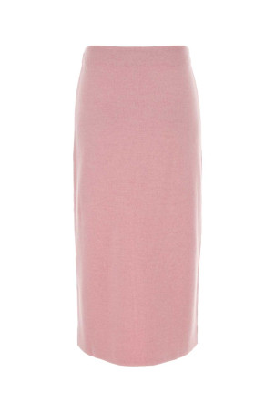 Рожева спідниця з вовняної суміші KHAITE (18079727K727)