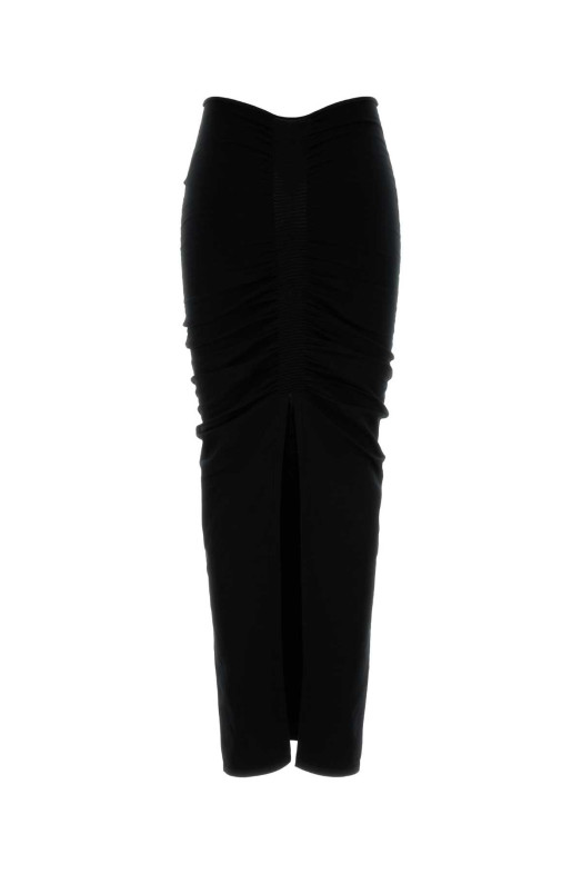 Black stretch cupro blend skirt ALEXANDER WANG (1KC1255095)