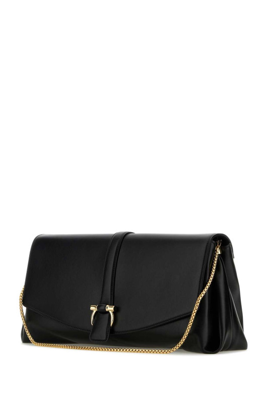 Black leather large crossbody bag Black SALVATORE FERRAGAMO (219806777240)