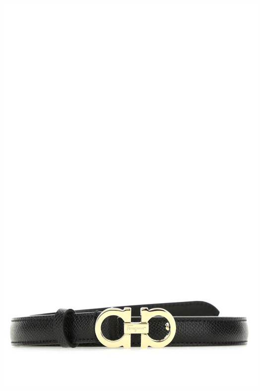 Black leather Gancini belt Black SALVATORE FERRAGAMO (23B224675180)