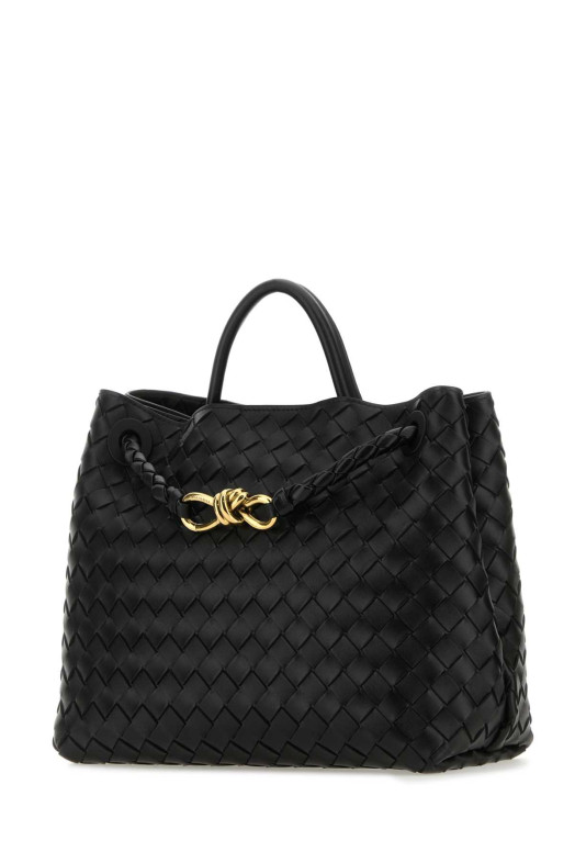 Black leather Andiamo medium handbag BOTTEGA VENETA (766016VCPP1)
