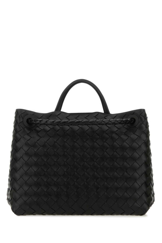 Black leather Andiamo medium handbag BOTTEGA VENETA (766016VCPP1)