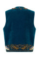 Blue velvet vest VALENTINO GARAVANI (7V0CMB00AM2)