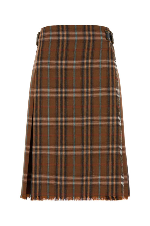 Embroidered wool skirt BURBERRY (8113987)