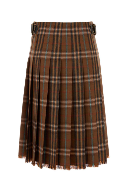 Embroidered wool skirt BURBERRY (8113987)