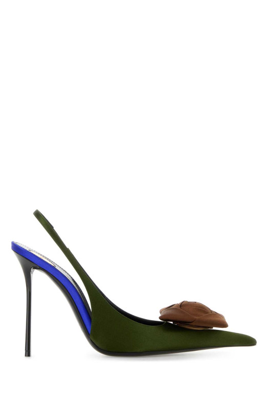 Multicolor satin Amalia pumps SAINT LAURENT (8506209QNA2)