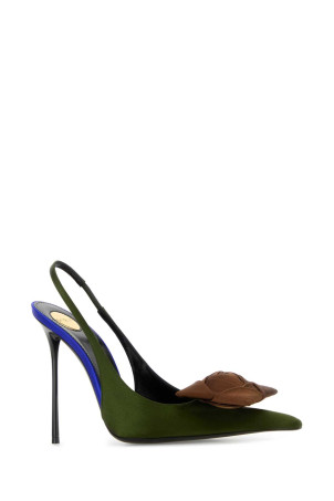 Multicolor satin Amalia pumps SAINT LAURENT (8506209QNA2)