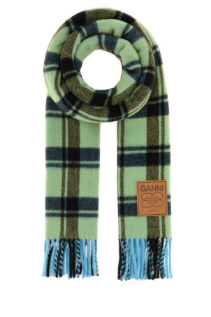 Вишитий вовняний шарф GANNI (A6935)