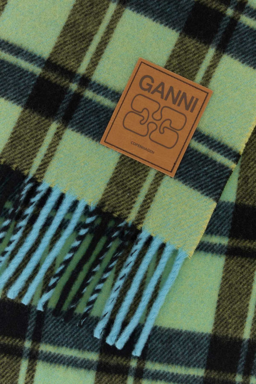Embroidered wool scarf GANNI (A6935)