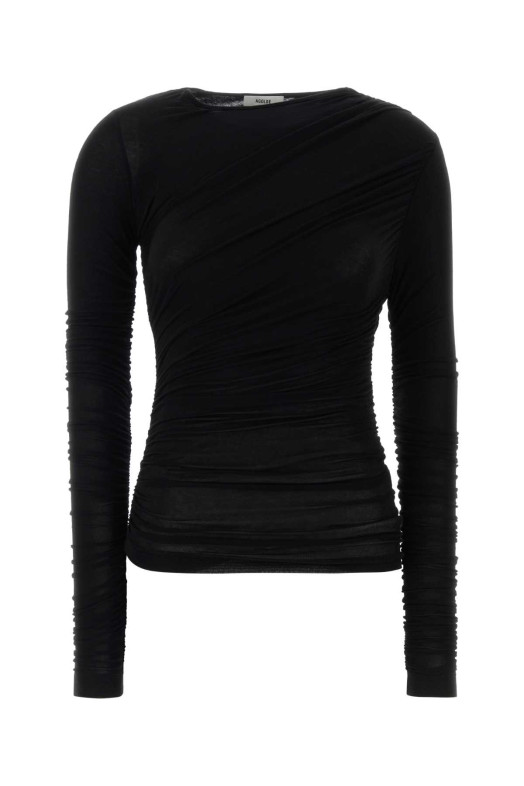 Black stretch Lyocell Tania top Black AGOLDE (A73171618)