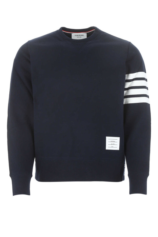 Navy blue cotton sweatshirt THOM BROWNE (MJT021H00535)