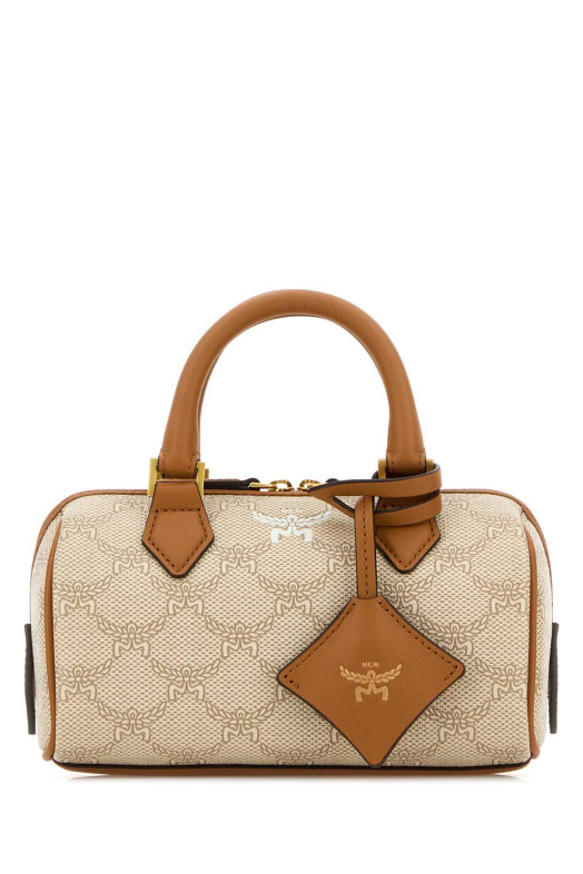 Printed canvas Ella Boston handbag MCM (MWBESEA09)