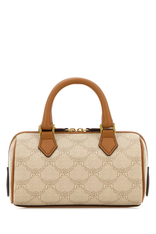 Printed canvas Ella Boston handbag MCM (MWBESEA09)