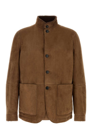 Brown suede jacket ZEGNA (RUGPMRA2G281)