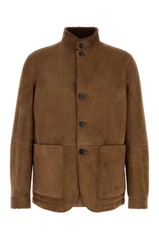 Brown suede jacket ZEGNA (RUGPMRA2G281)